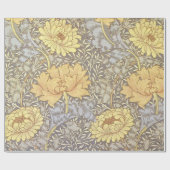 Papier Cadeau William Morris Chrysanthemum Fleurs maman (Plat)