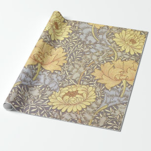 Papier Cadeau William Morris Chrysanthemum Fleurs maman