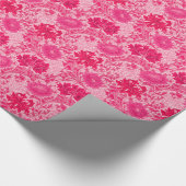 Papier Cadeau William Morris Chrysanthemums, Fuchsia Pink (Coin)