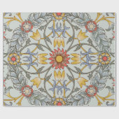 Papier Cadeau William Morris Floral Circle Flower Illustration (Plat)