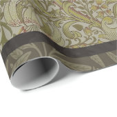 Papier Cadeau William Morris Floral Lys willow art design (Coin rond)