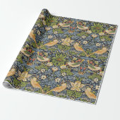 Papier Cadeau William Morris - Fraise Thief Motif Floral (Déroulé)