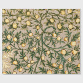 Papier Cadeau William Morris Fruit Floral Jardin Fleur Classique (Plat)