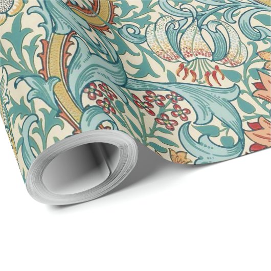 Papier Cadeau William Morris "Golden Lily" 3 (Coin rond)