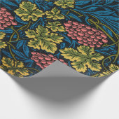 Papier Cadeau William Morris GRAPE VINE BLEU Wrapper Papier (Coin)
