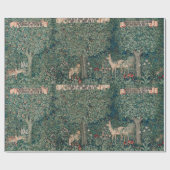 Papier Cadeau William Morris Greenery Forest Animal Botanical (Plat)