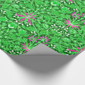 Papier Cadeau William Morris Hyacinth Imprimer la chaux et Emera (Coin)
