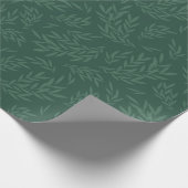 Papier Cadeau William Morris Inspirés Feuilles botaniques verts (Coin)