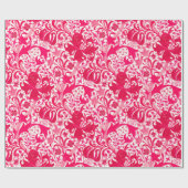 Papier Cadeau William Morris Iris et Lily, Fuchsia Pink (Plat)