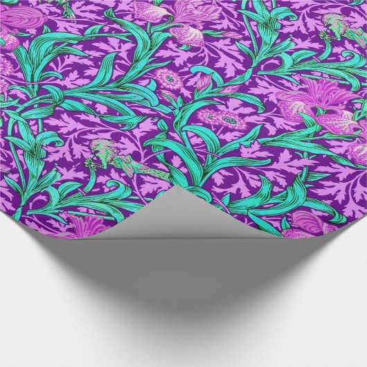 Papier Cadeau William Morris Irises, Améthyste violet (Coin)