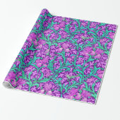 Papier Cadeau William Morris Irises, Améthyste violet (Déroulé)