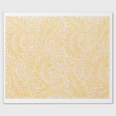 Papier Cadeau William Morris JAUNE FEUILLE MOTIF CADEAU WRAP (Plat)