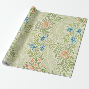 Papier Cadeau William Morris Larkspur Motif floral