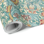 Papier Cadeau William Morris "Lily d'Or" 3 (Coin rond)