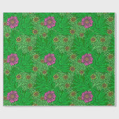Papier Cadeau William Morris Marigold, Emerald Green & Fuchsia (Plat)