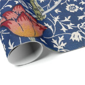 Papier Cadeau William Morris Medway Floral bleu (Coin rond)