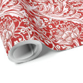 Papier Cadeau William Morris motif, Arcadia (Coin rond)