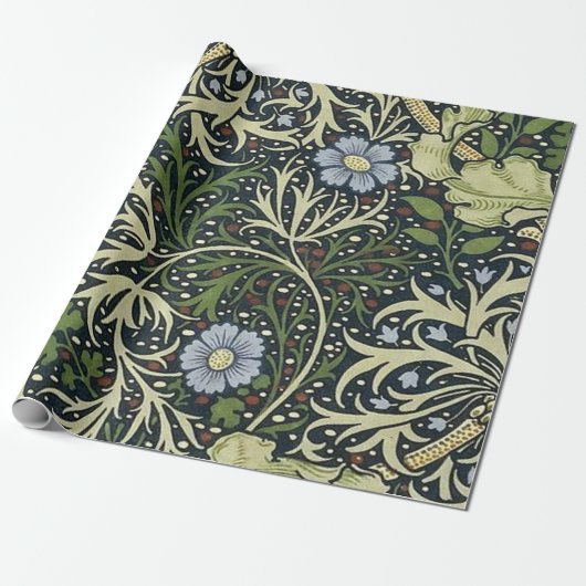 Papier Cadeau William Morris Motif d'algues (Déroulé)