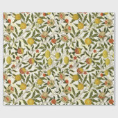 Papier Cadeau William Morris Motif de grenade Lemons Fruits (Plat)