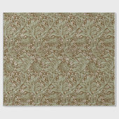 Papier Cadeau William Morris Motif Floral Classique Arcadie (Plat)