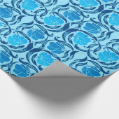 Papier Cadeau William Morris Pimpernel, Denim & Bleu clair (Coin)