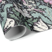 Papier Cadeau William Morris Poppy Botanical Victorian Wallpaper (Coin rond)