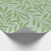 Papier Cadeau William Morris Saule Fleur Classique Vert (Coin)