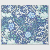 Papier Cadeau William Morris Seaweed Blue (Plat)