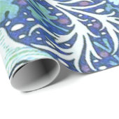 Papier Cadeau William Morris Seaweed Blue (Coin rond)