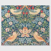 Papier Cadeau William Morris Strawberry Thief Motif floral (Plat)
