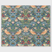 Papier Cadeau William Morris Strawberry Thief Motif floral (Plat)