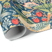 Papier Cadeau William Morris Strawberry Thief Motif floral (Coin rond)