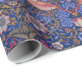Papier Cadeau William Morris Strawberry Thief Motif floral (Coin rond)