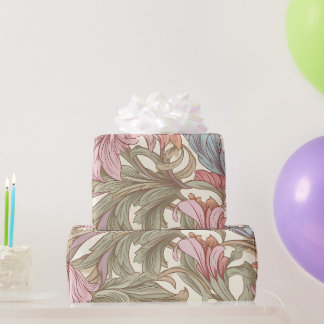 Papier Cadeau William Morris Style Botanical Floral Pattern