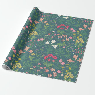 Papier Cadeau William Morris Style Jardin de printemps motif flo