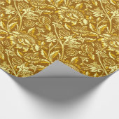 Papier Cadeau William Morris Sunflower, jaune moutarde (Coin)