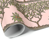Papier Cadeau William Morris Tree Frieze Fond d'écran floral (Coin rond)