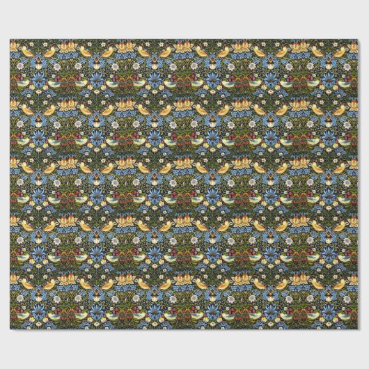 Papier Cadeau William Morris - Voleur de fraises, (Plat)
