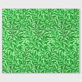 Papier Cadeau William Morris Willow Bough, Emerald Green (Plat)
