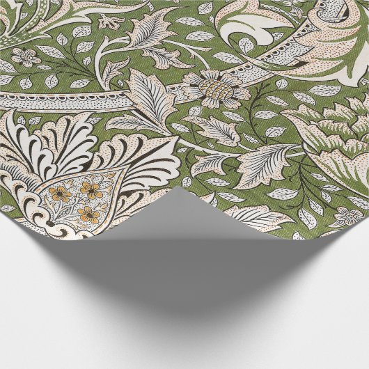 Papier Cadeau William Morris Windrush fleurs florales classique (Coin)