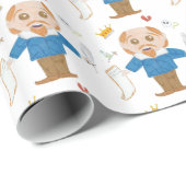 Papier Cadeau William Shakespeare (Coin rond)
