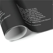 Papier Cadeau William Shakespeare`s "Hamlet" (Coin rond)