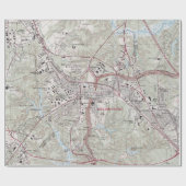 Papier Cadeau Williamsburg VA Map (1981)  (Plat)