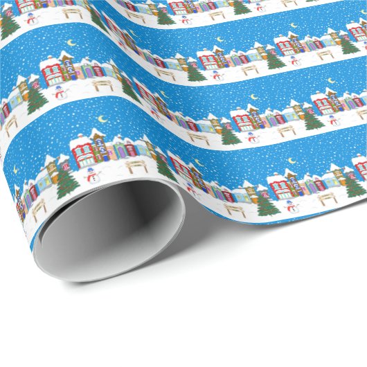 Papier Cadeau Willow Nook à Noël (Coin rond)