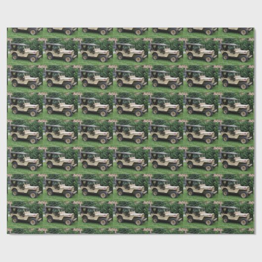 Papier Cadeau Willys MB Jeep (Plat)
