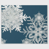 PAPIER CADEAU WILSON BENTLEY SNOW FLAKE COLLAGE DE NUIT BLEU (Plat)
