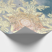 PAPIER CADEAU WILSON BENTLEY SNOWFLAKE CONCEPTION NOËL (Coin)