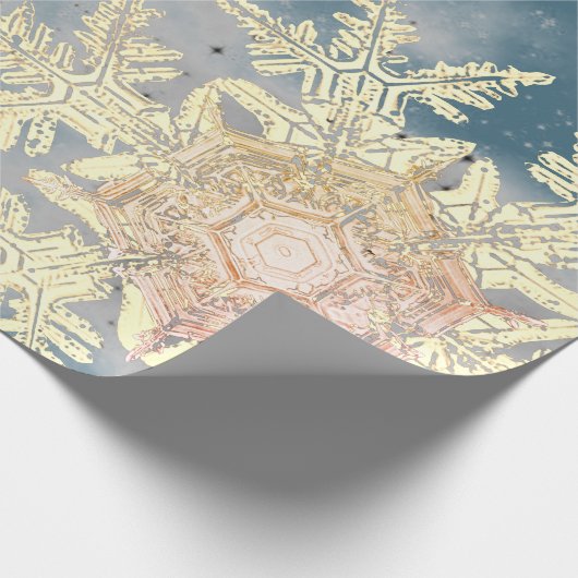 PAPIER CADEAU WILSON BENTLEY SNOWFLAKE CONCEPTION NOËL (Coin)