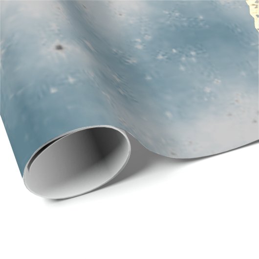 PAPIER CADEAU WILSON BENTLEY SNOWFLAKE CONCEPTION NOËL (Coin rond)