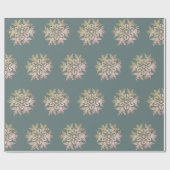 PAPIER CADEAU WILSON BENTLEY SNOWFLAKE SUR BLUE GREY (Plat)